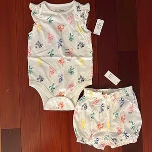 Minnie mouse organic cotton bodysuit and shorts set🎀